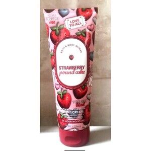 Bath & Body Works Strawberry Pound Cake Body Cream 8 oz NEW
